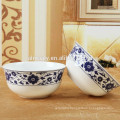 white flower design Ceramic soup bowl